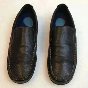 Cole Haan Powerstep Protech Leather Black Loafer 8